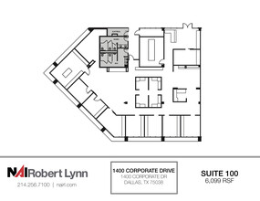 1400 Corporate Dr, Irving, TX for rent Floor Plan- Image 1 of 1