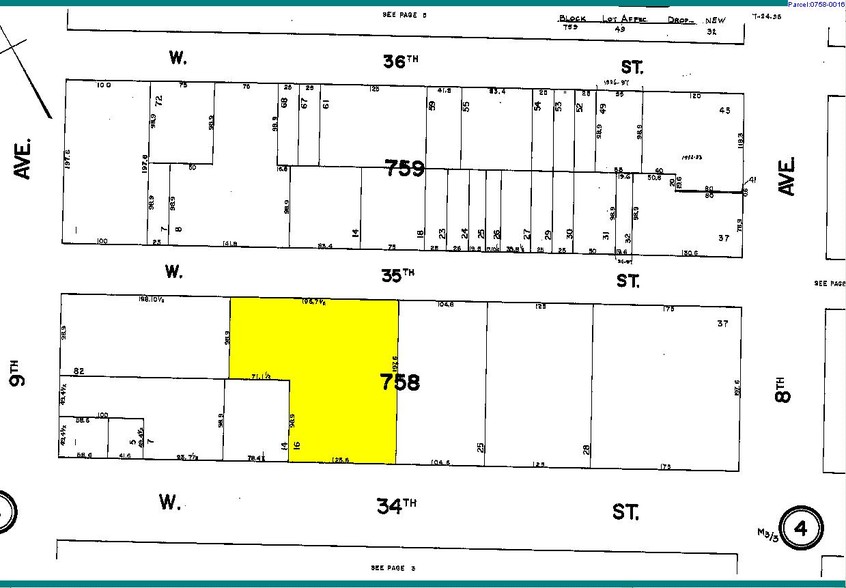 333 W 34th St, New York, NY for rent - Plat Map - Image 1 of 1