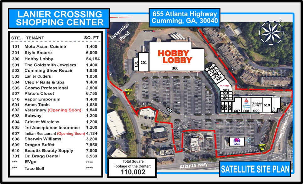 655 Atlanta Hwy, Cumming, GA for rent - Site Plan - Image 1 of 10