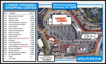 655 Atlanta Hwy, Cumming, GA for rent Site Plan- Image 1 of 11