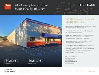 More details for 245 Coney Island Dr, Sparks, NV - Industrial for Rent