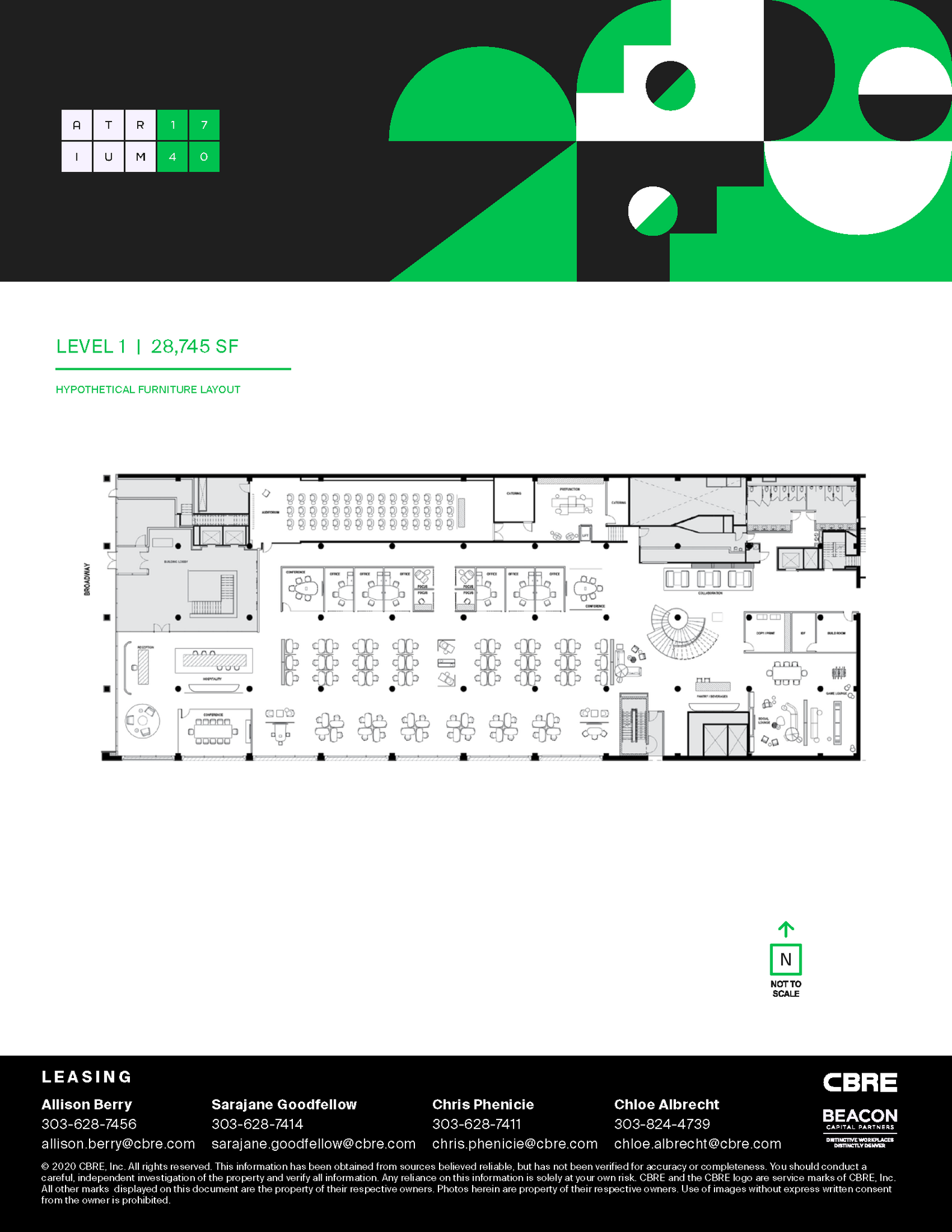 1740 Broadway, Denver, CO for rent Floor Plan- Image 1 of 1