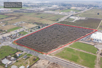 2105 Airport Way, Manteca, CA for sale Aerial- Image 1 of 10