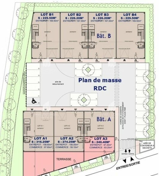 Light Industrial in Lamorlaye for sale - Site Plan - Image 2 of 2