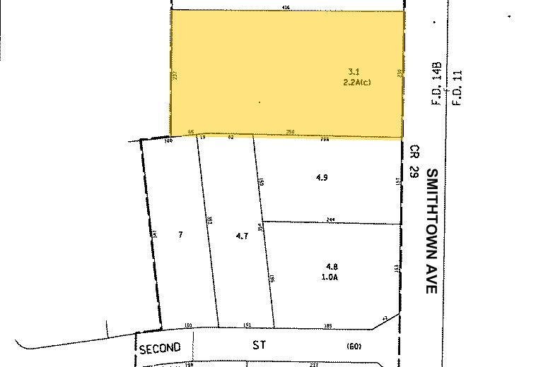 2200 Smithtown Ave, Ronkonkoma, NY for rent - Plat Map - Image 2 of 7