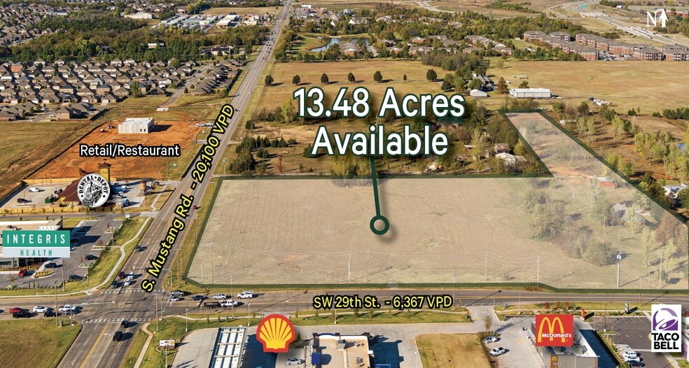 NE Corner of SW 29th St & S Mustang Rd, Yukon, OK for rent - Primary Photo - Image 1 of 4