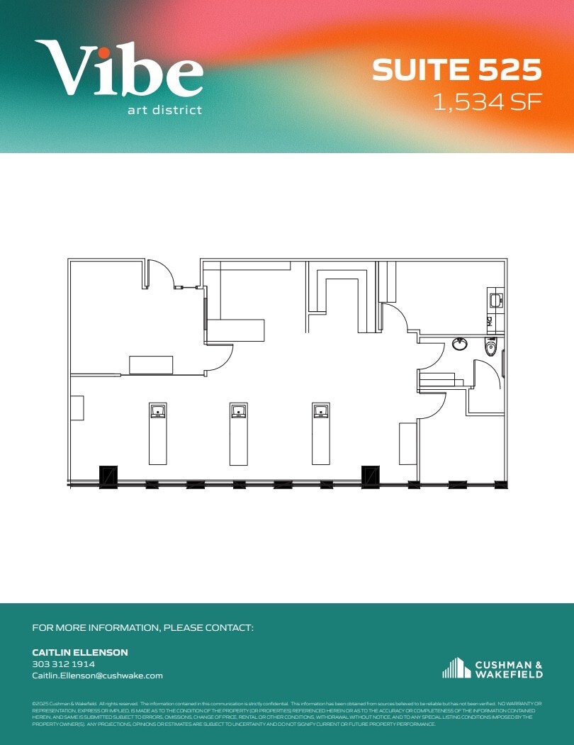1391 N Speer Blvd, Denver, CO to rent Floor Plan- Image 1 of 1