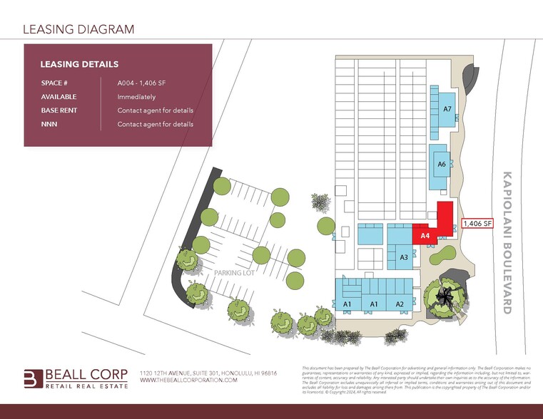 1065-1067 Kapiolani Blvd, Honolulu, HI for rent - Floor Plan - Image 2 of 18