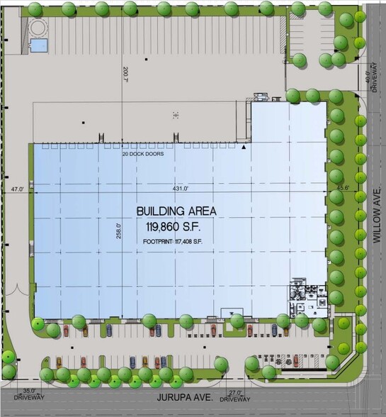 322 W Jurupa Ave, Bloomington, CA for rent - Site Plan - Image 2 of 2