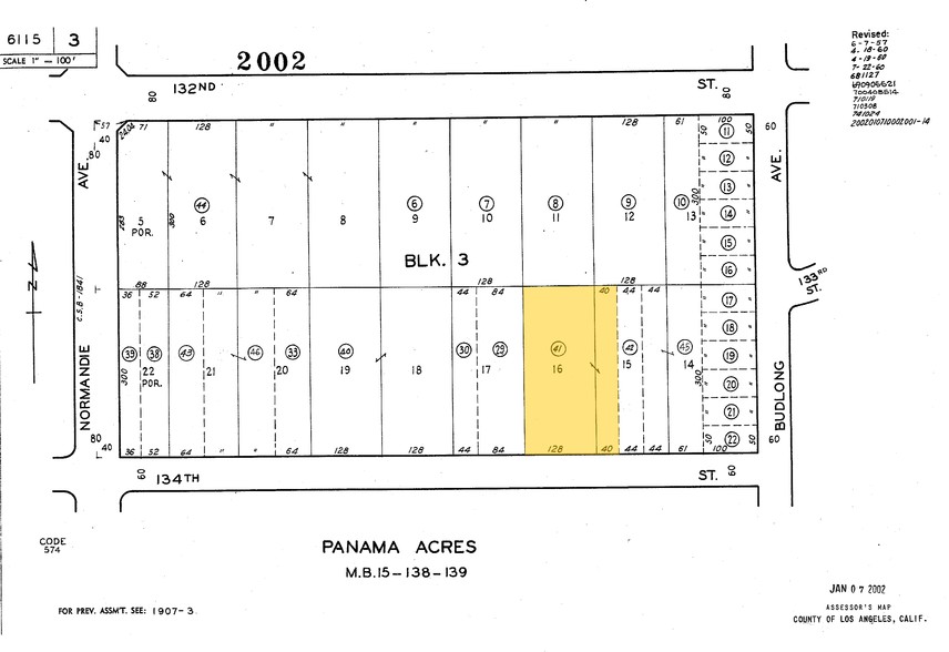 1237 W 134th St, Gardena, CA for rent - Plat Map - Image 2 of 9