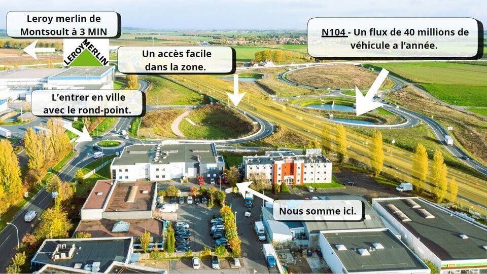 Light Industrial in Baillet-en-France to rent - Aerial - Image 2 of 3