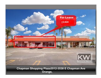 More details for 3512-3538 E Chapman Ave, Orange, CA - Retail for Rent