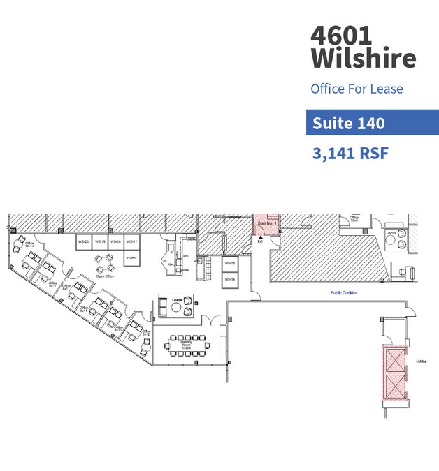 4601 Wilshire Blvd, Los Angeles, CA to rent Floor Plan- Image 1 of 1