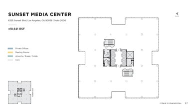 6255 W Sunset Blvd, Los Angeles, CA to rent Floor Plan- Image 1 of 1