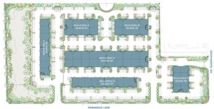 Dean Martin Dr. & Robindale Lane, Las Vegas, NV to rent Site Plan- Image 2 of 2