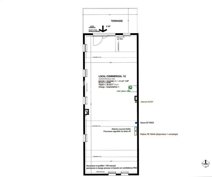 Retail in Meyzieu to rent - Floor Plan - Image 2 of 2