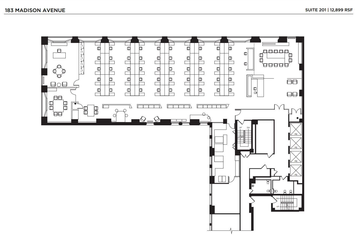 183 Madison Ave, New York, NY to rent Floor Plan- Image 1 of 8