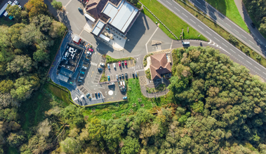 Liphook Services, Liphook, HAM - aerial  map view