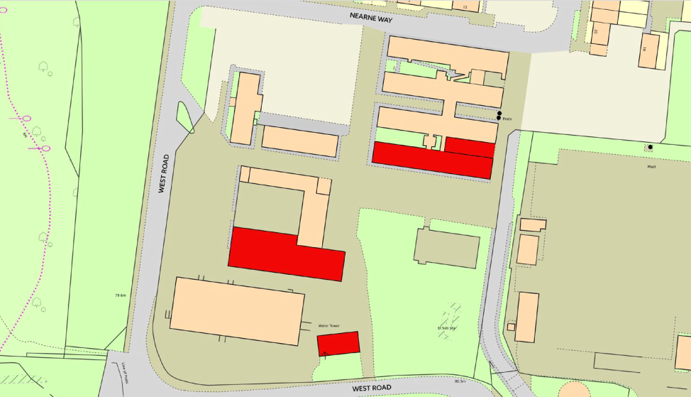 Buildings at Burgoyne Barracks portfolio of 3 properties for sale on LoopNet.co.uk - Site Plan - Image 1 of 4