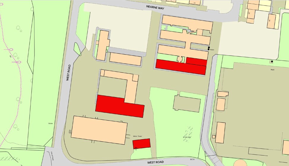 Buildings at Burgoyne Barracks portfolio of 3 properties for sale on LoopNet.co.uk - Site Plan - Image 2 of 4
