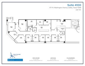 411 N Washington Ave, Dallas, TX for rent Floor Plan- Image 2 of 2