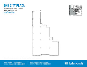 421 Fayetteville St, Raleigh, NC for rent Floor Plan- Image 2 of 3