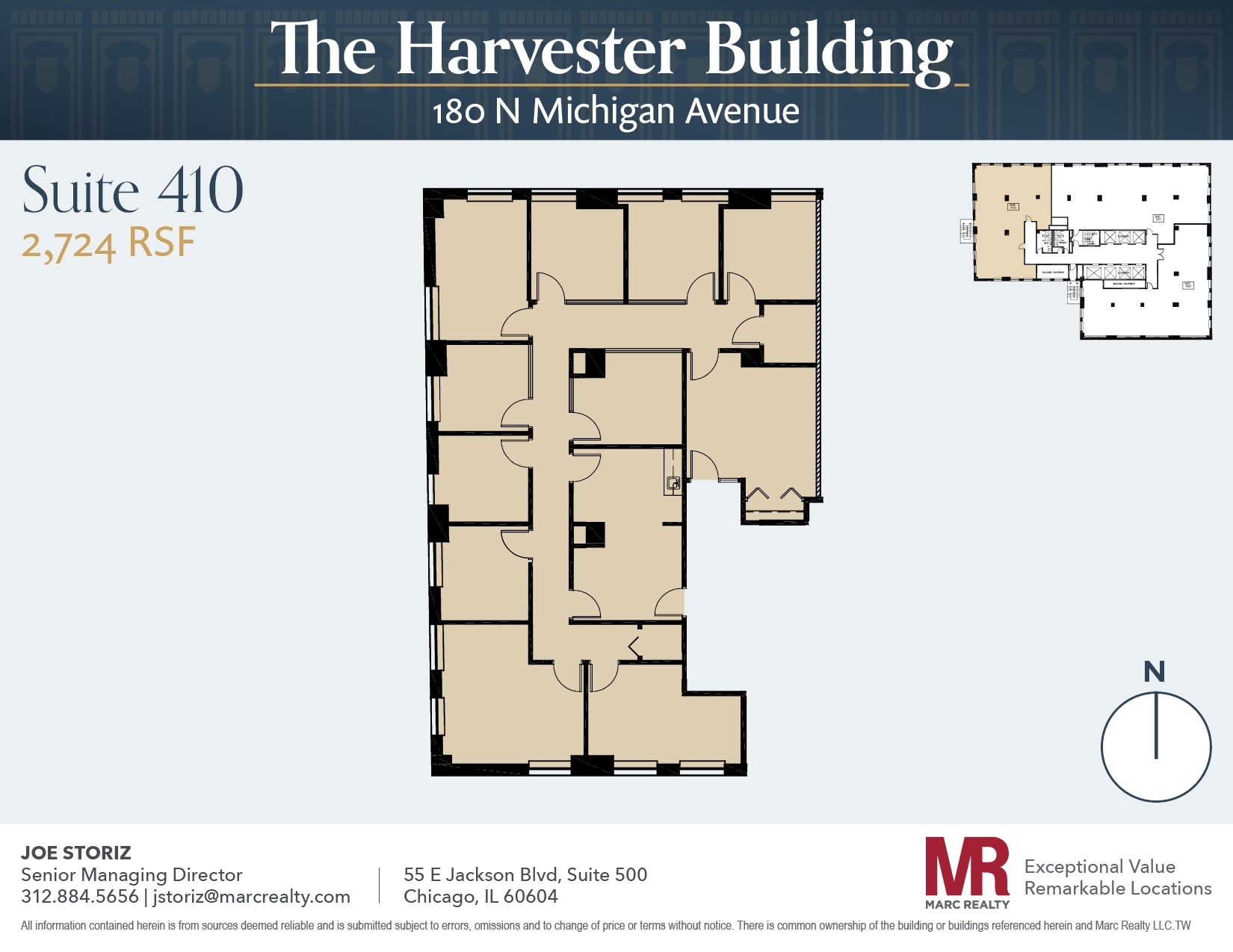 180 N Michigan Ave, Chicago, IL to rent Floor Plan- Image 1 of 10