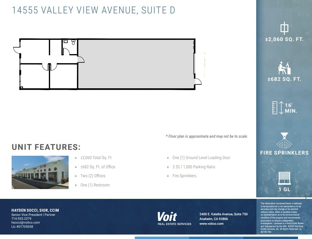 14525 Valley View Ave, Santa Fe Springs, CA to rent Floor Plan- Image 1 of 1