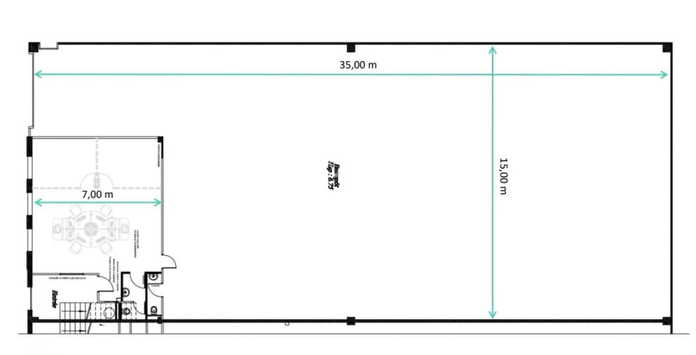 Office in Gennevilliers to rent - Floor Plan - Image 2 of 3