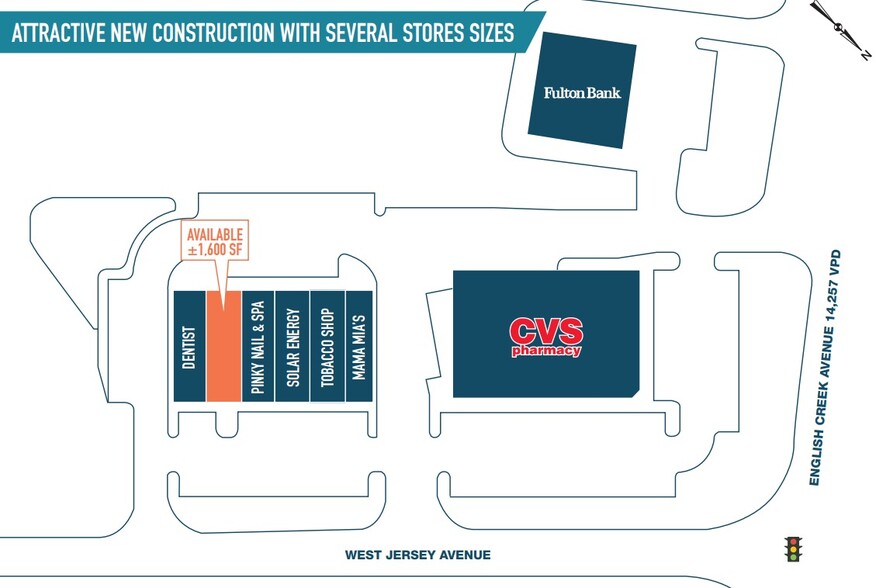 6105 W Jersey Ave, Egg Harbor Township, NJ for rent - Site Plan - Image 2 of 2