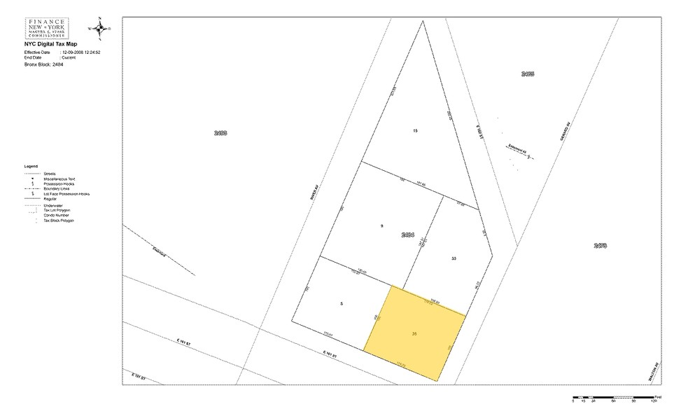 62-72 E 161st St, Bronx, NY for sale - Plat Map - Image 1 of 1