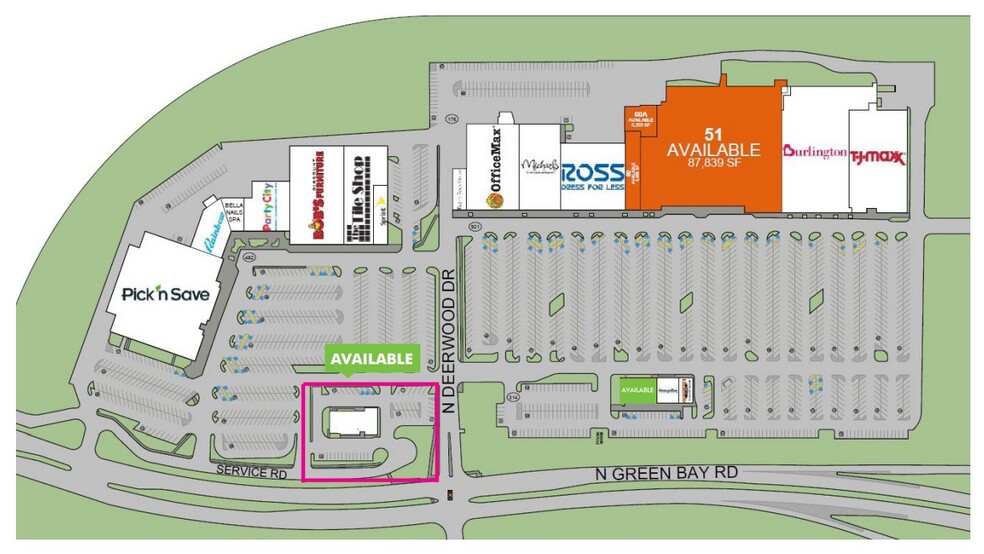 W Brown Deer Rd & N Green Bay Rd, Brown Deer, WI for rent - Site Plan - Image 3 of 3