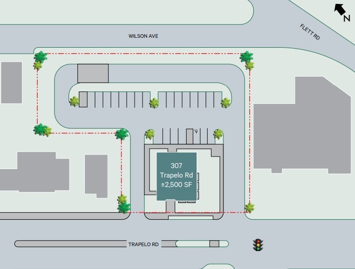 307 Trapelo Rd, Belmont, MA for rent - Site Plan - Image 2 of 3