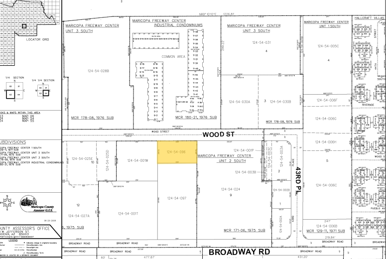 4249 E Wood St, Phoenix, AZ for sale - Plat Map - Image 3 of 3