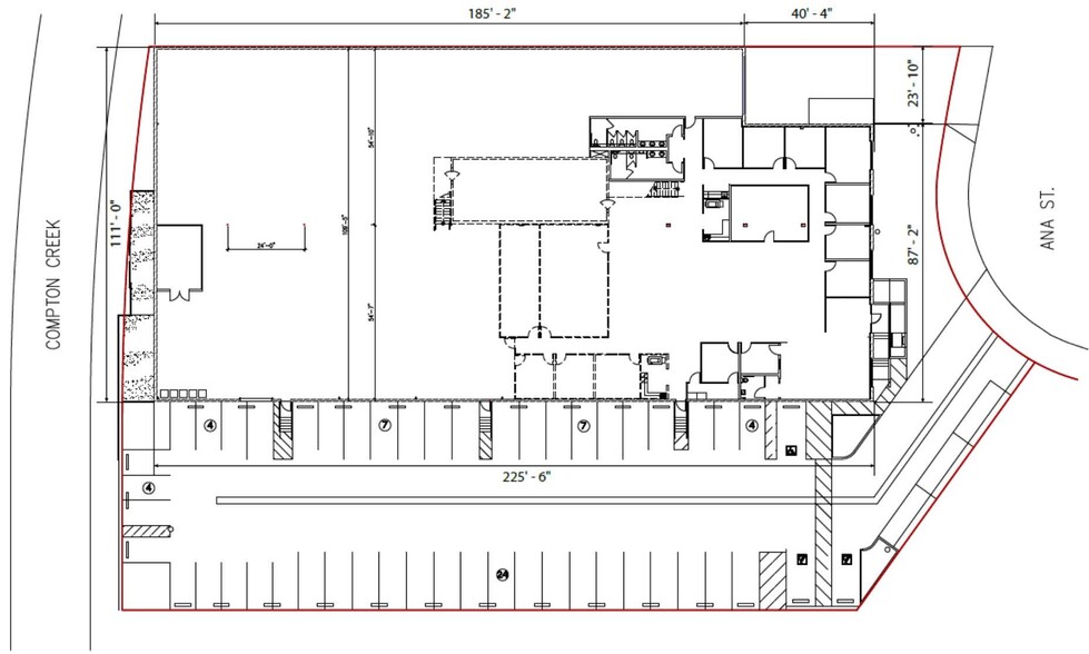 2811 E Ana St, Rancho Dominguez, CA for sale - Site Plan - Image 3 of 8