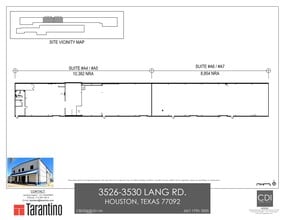 3526-3530 Lang Rd, Houston, TX to rent Site Plan- Image 2 of 2