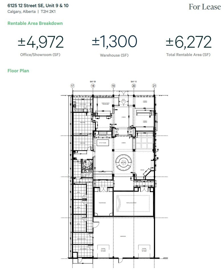 6125 12th St SE, Calgary, AB to rent Floor Plan- Image 1 of 2