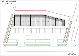 11940 Conner St, Detroit, MI for rent Site Plan- Image 2 of 3