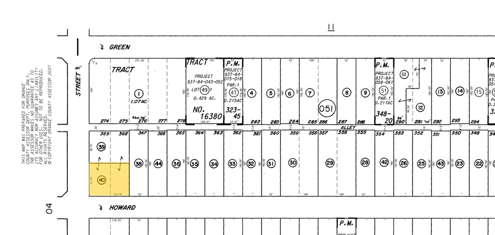 4001 Howard Ave, Los Alamitos, CA for rent - Plat Map - Image 3 of 3