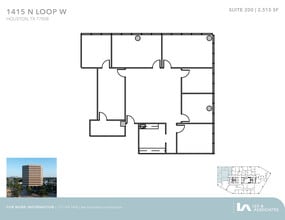 1415 North Loop W, Houston, TX to rent Floor Plan- Image 1 of 2