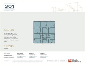 301 N Lake Ave, Pasadena, CA for rent Floor Plan- Image 1 of 1