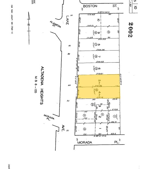 2052 N Lake Ave, Altadena, CA for sale - Plat Map - Image 1 of 1