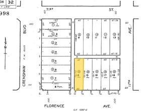 3321 W Florence Ave, Los Angeles, CA for sale Plat Map- Image 1 of 1