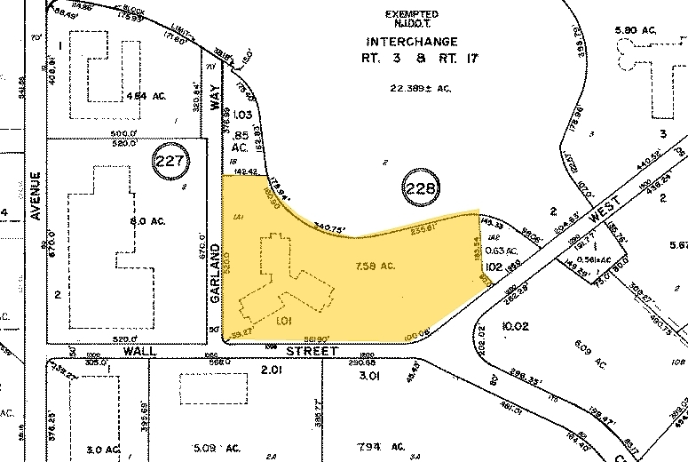 1099 Wall St W, Lyndhurst, NJ to rent - Plat Map - Image 2 of 27