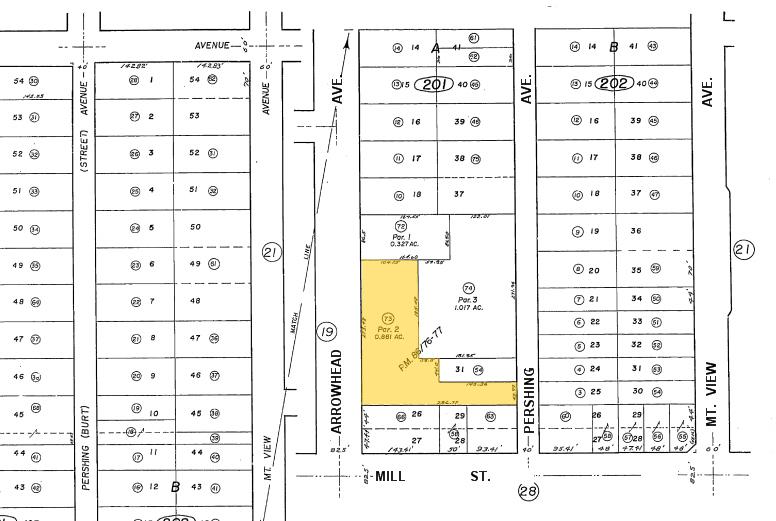 445-475 S Arrowhead Ave, San Bernardino, CA for rent - Plat Map - Image 2 of 14