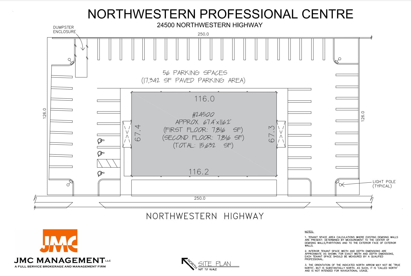 24500 Northwestern Hwy, Southfield, MI to rent Site Plan- Image 1 of 2