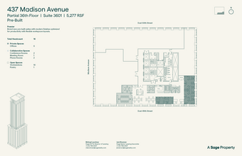 437 Madison Ave, New York, NY for rent Floor Plan- Image 2 of 8