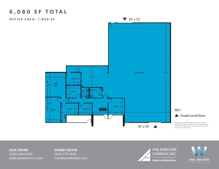 19030-19042 72nd Ave S, Kent, WA for rent - Floor Plan - Image 2 of 15