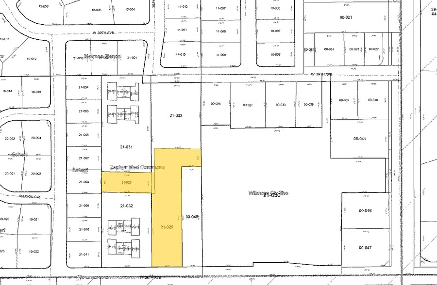 7809 W 38th Ave, Wheat Ridge, CO for rent - Plat Map - Image 2 of 20