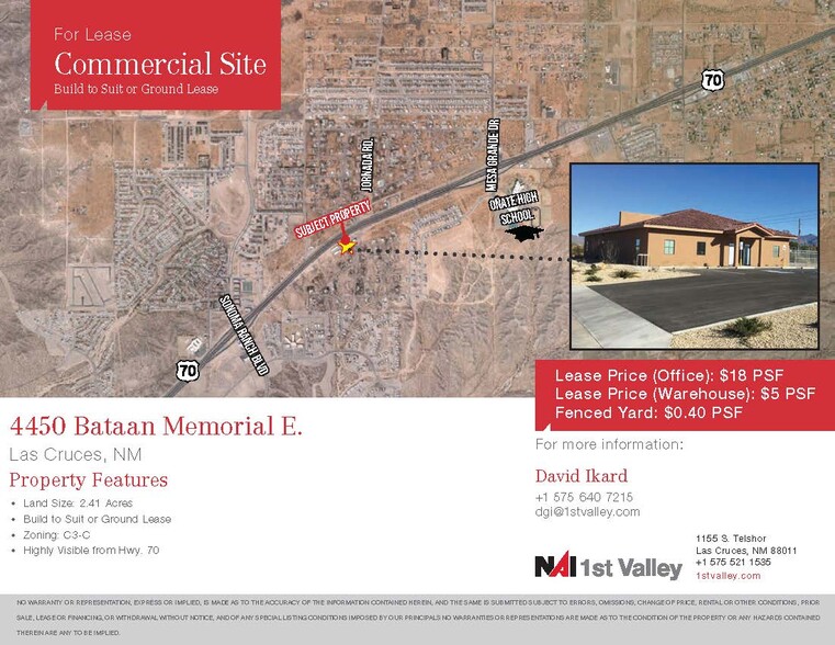 4450 Bataam Memorial Blvd E, Las Cruces, NM for sale - Building Photo - Image 1 of 1